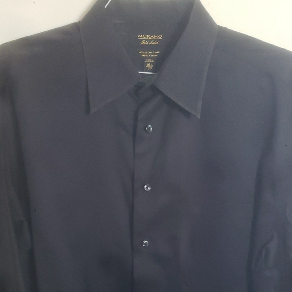 Murano Men's Black Dress Shirt